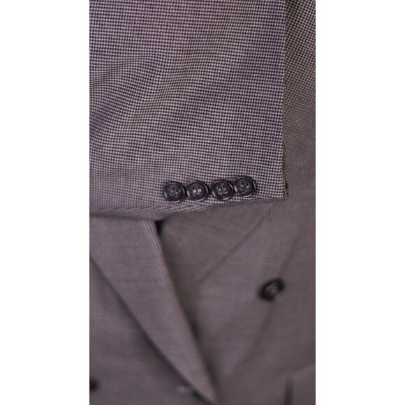 Stanley Blacker Wool Sport Coat Blazer Jacket 41R Brown Double Breasted - Picture 9 of 13